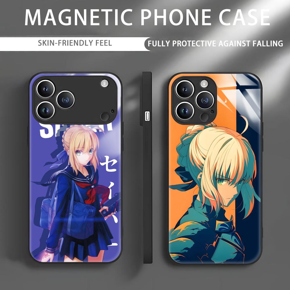 Apple Iphone 15 Pro Max - Custodia per telefono Anime Fate S-Saber