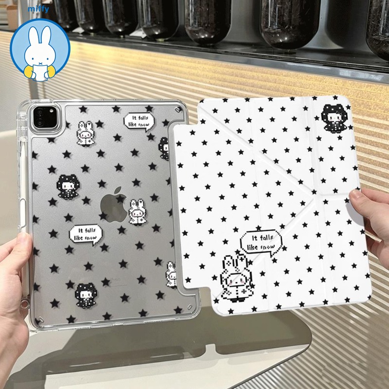 Fire Tablet Accessories - Custodia per Tablet Kawaii Miffy Pixel