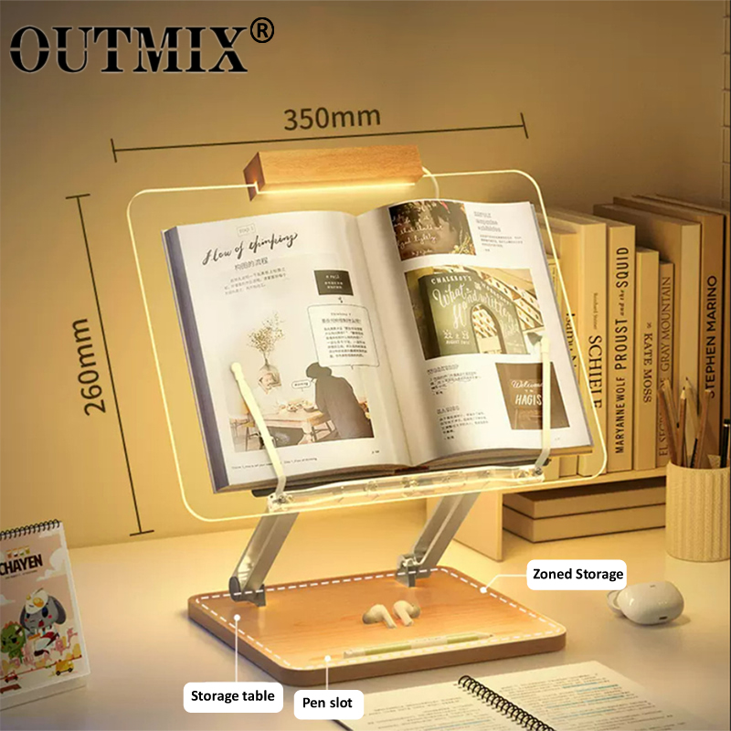 Laptop Tablet Accessories - Supporto da Lettura in Legno con