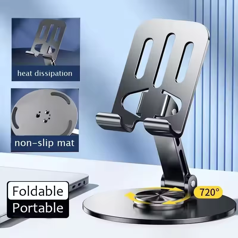 Tablet Stand Adjustable - 720 ° Supporto portatile in lega